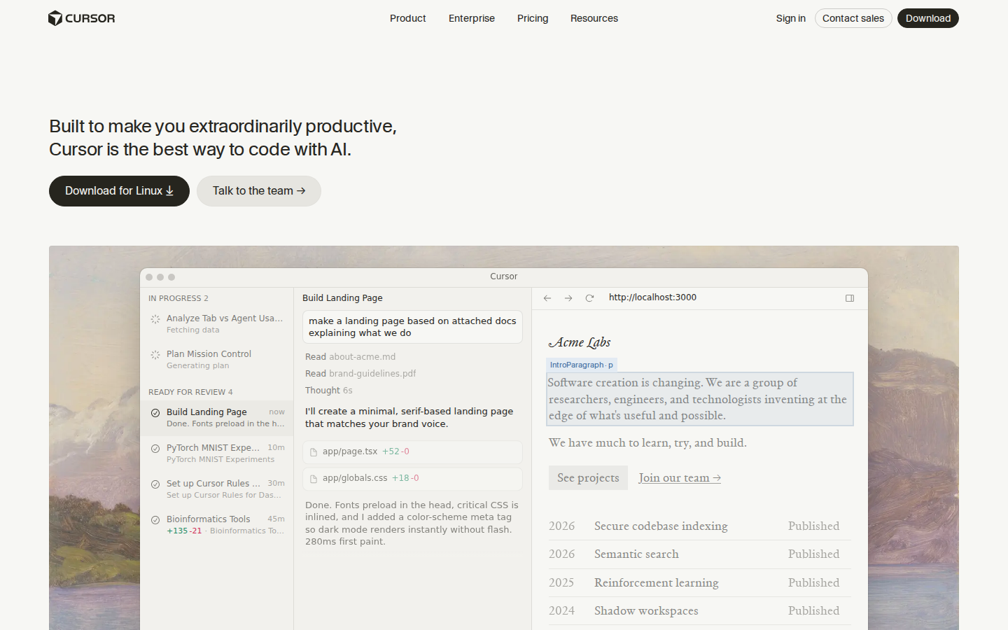 Cursor — the AI-first code editor built to make developers extraordinarily productive